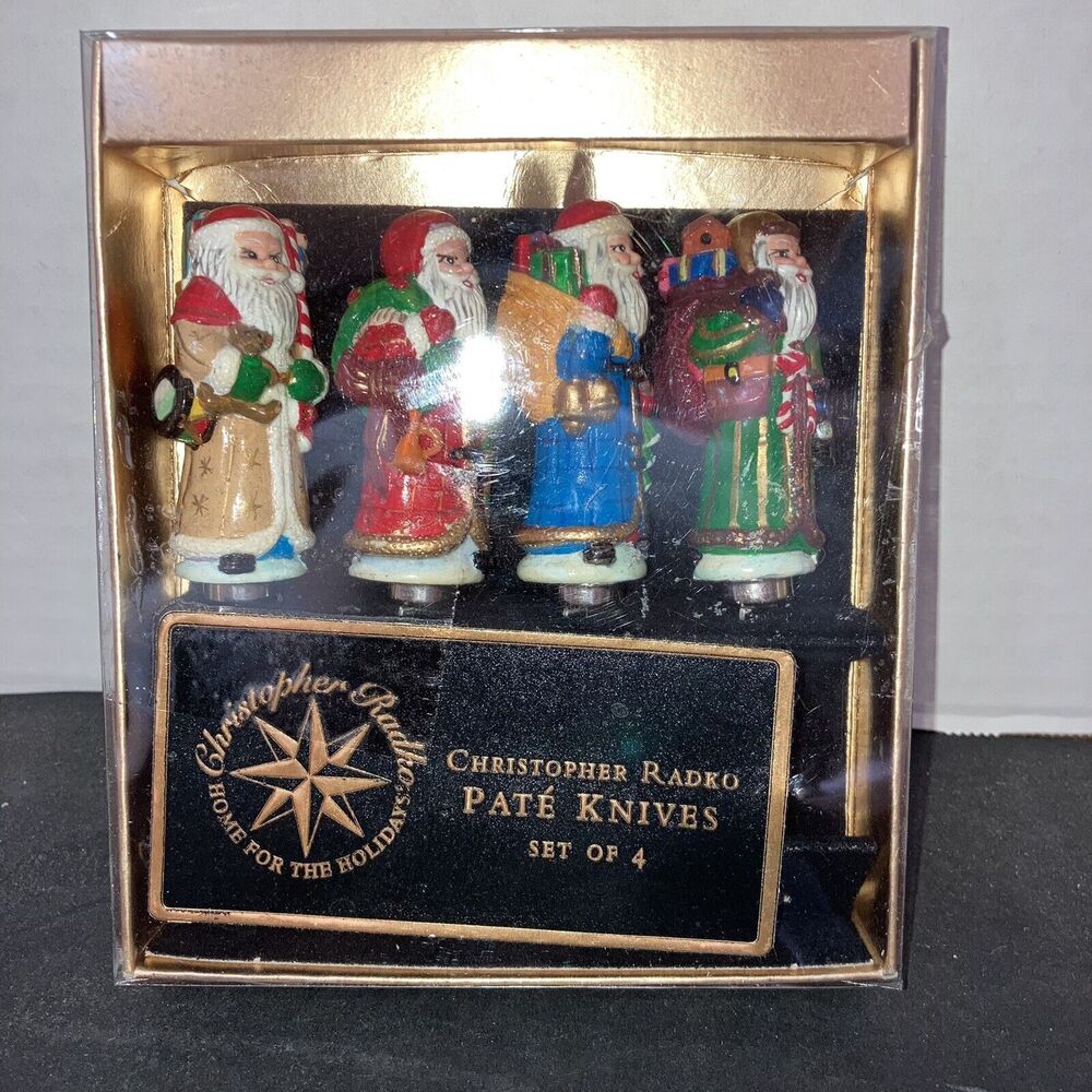 Christopher Radko Vintage Santa Pate Knives - New Open Box